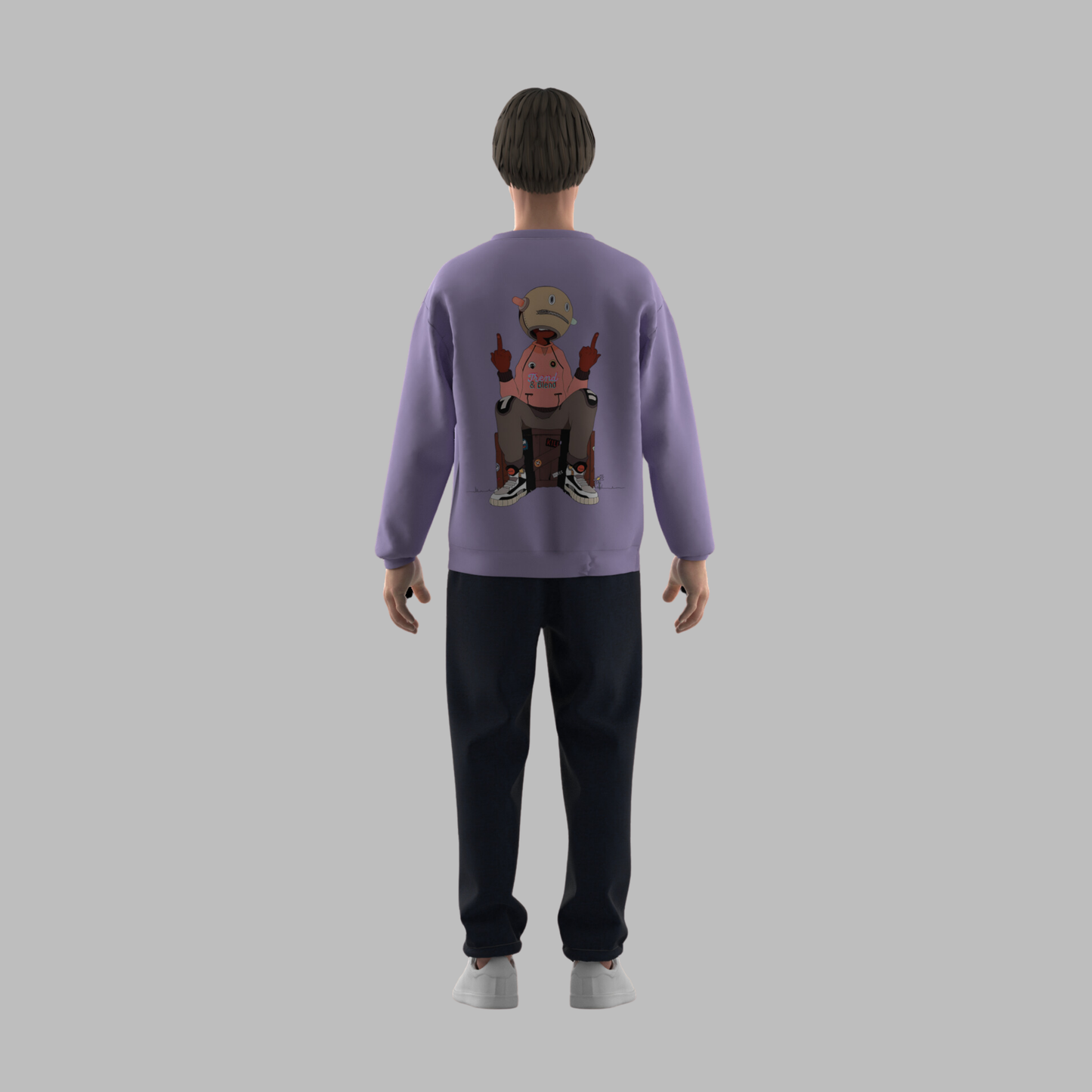 Swagger King Sweatshirt - Lavender