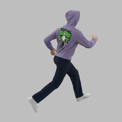 Social Introvert Lavender Hoodies