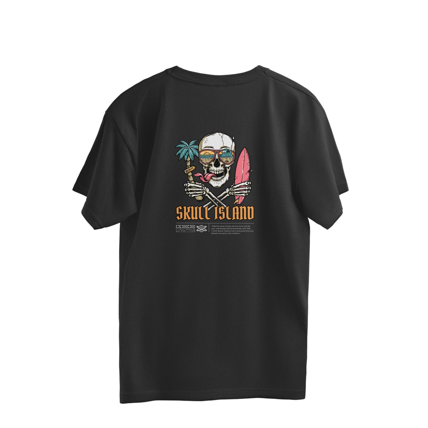 Skull Skating Unisex Oversized T-Shirt