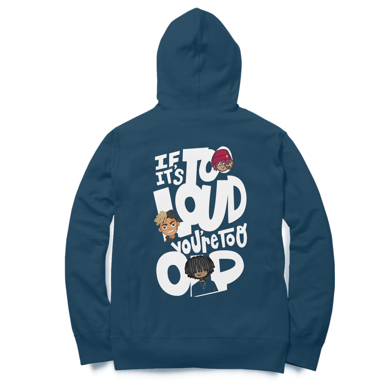 To Loud Navy Hoodies