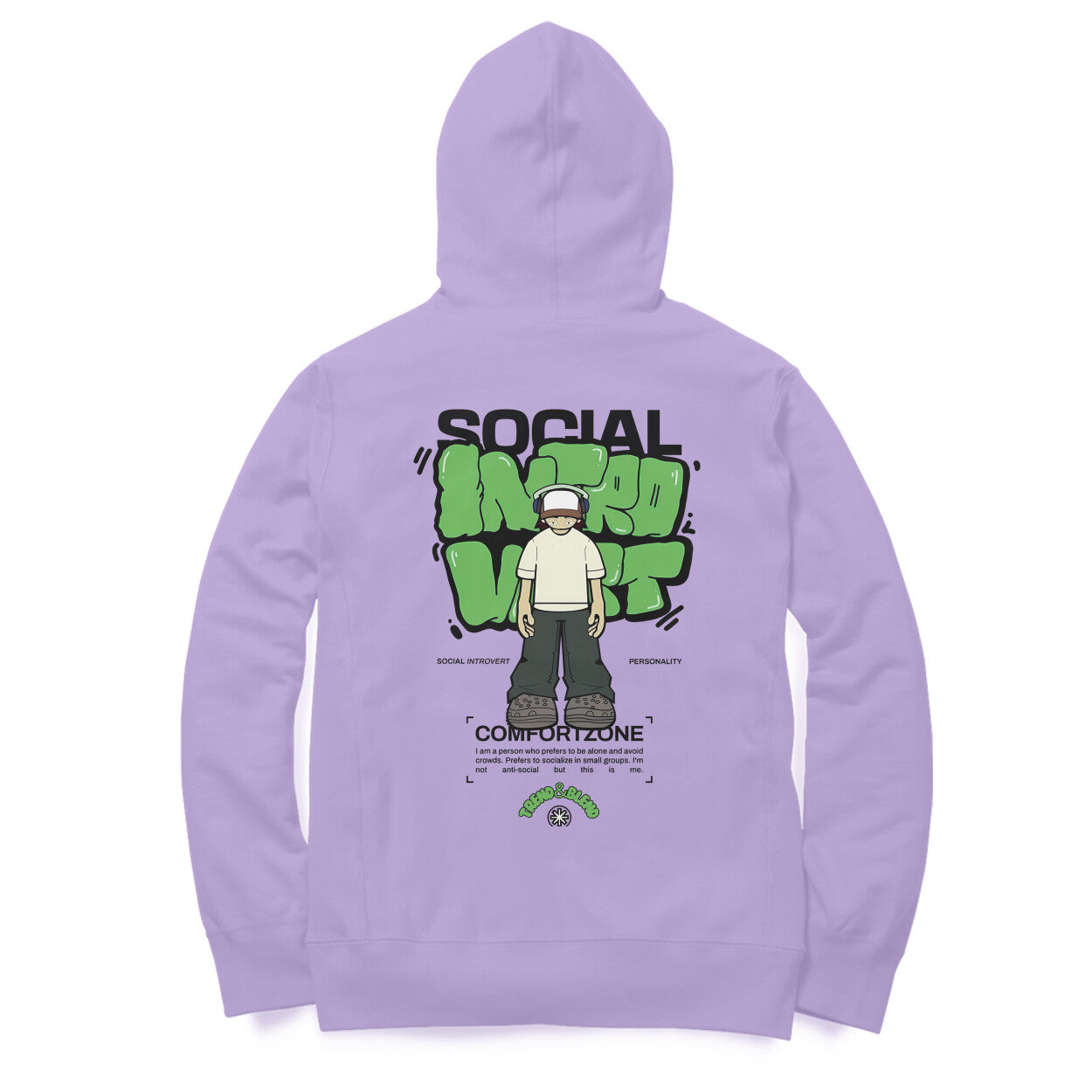 Social Introvert Lavender Hoodies