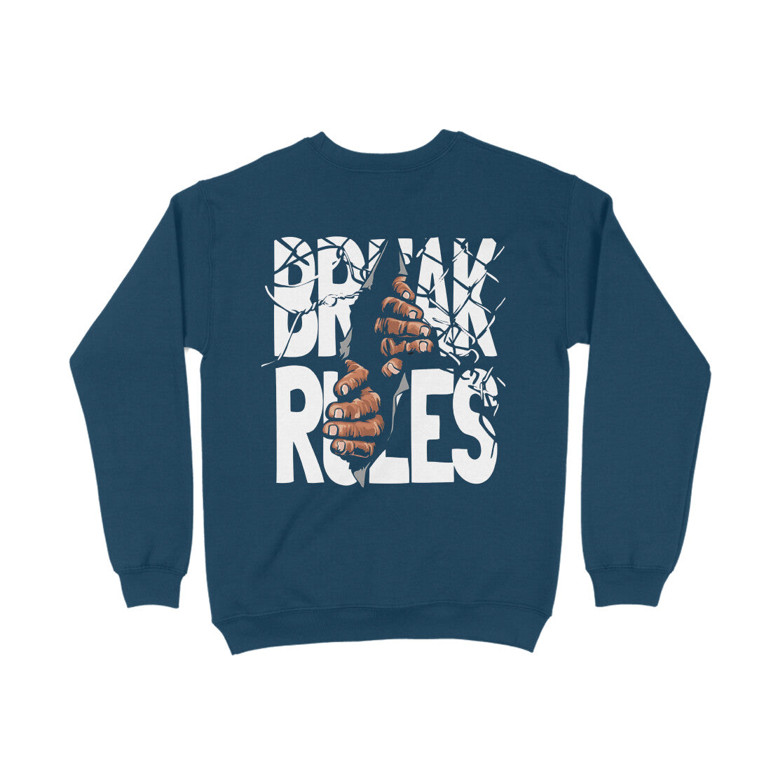 Break rules Sweatshirts - Navy Blue